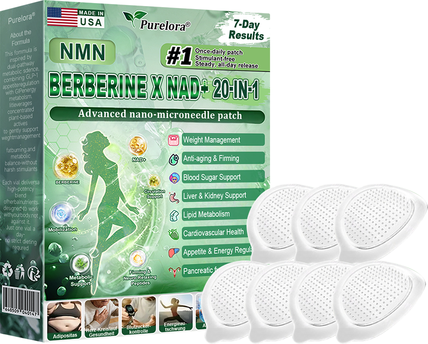 🏥Online Pharmacy | 𝐏𝐮𝐫𝐞𝐥𝐨𝐫𝐚® 𝐍𝐌𝐍 𝐁𝐄𝐑𝐁𝐄𝐑𝐈𝐍𝐄 𝐱 𝐍𝐀𝐃 𝟐𝟎-𝐢𝐧-𝟏 𝐀𝐝𝐯𝐚𝐧𝐜𝐞𝐝 𝐍𝐚𝐧𝐨 𝐌𝐢𝐜𝐫𝐨𝐧𝐞𝐞𝐝𝐥𝐞 𝐏𝐚𝐭𝐜𝐡 (Just once daily, visible changes in 7 days) ✅ Supports weight management, loose skin, diabetes care, sleep apnea, joint comfort, and more