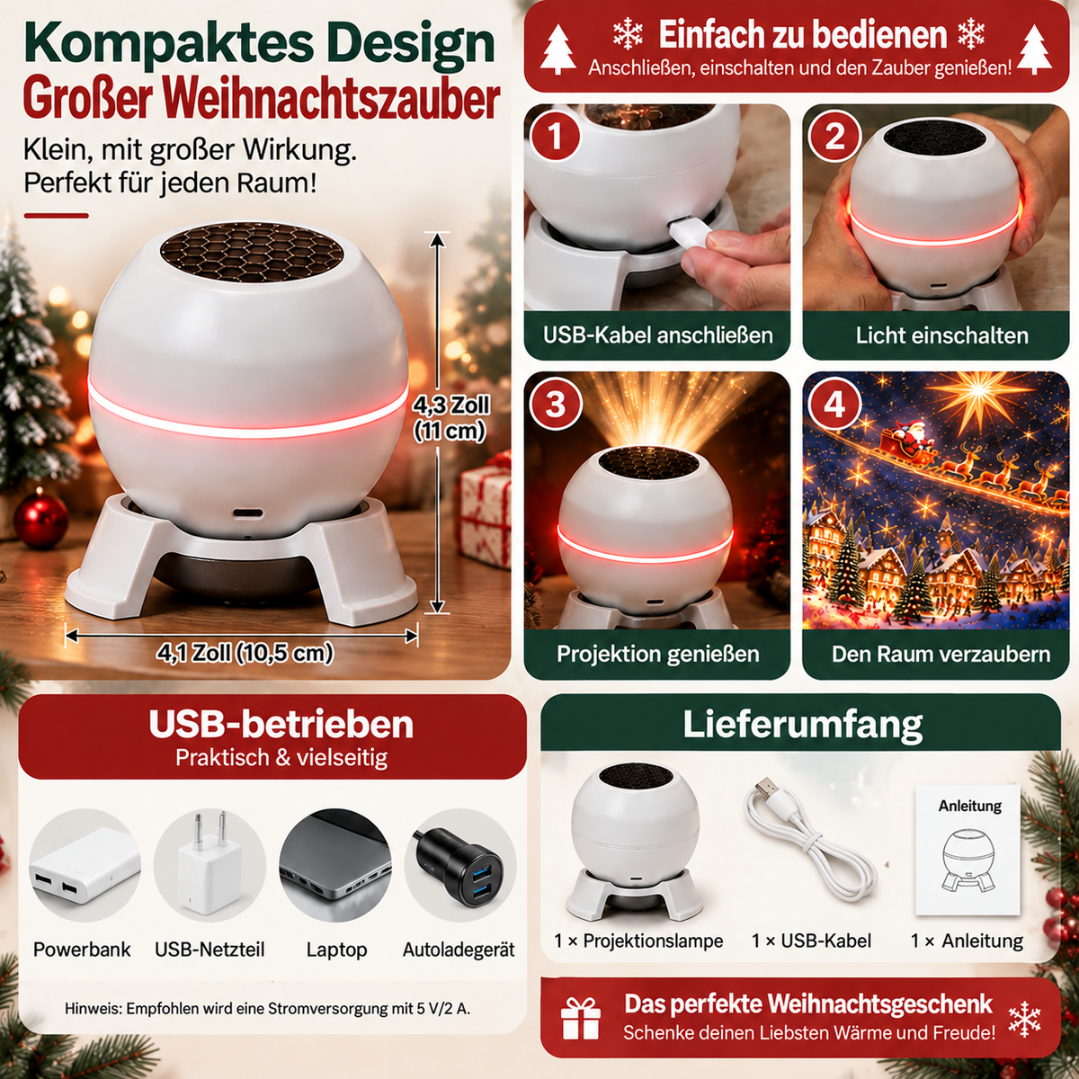 Offizieller Shop | 🎁🎁 SCNDR® intelligenter holografischer Projektor (HD Smart Dynamic 5D)