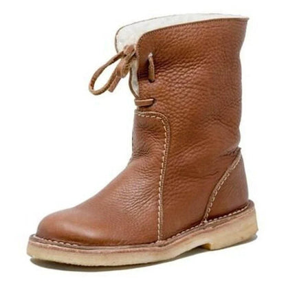 🔥 LETZTER TAG: 75 % RABATT – Wasserdichte orthopädische Winterstiefel aus Leder mit Wollfutter