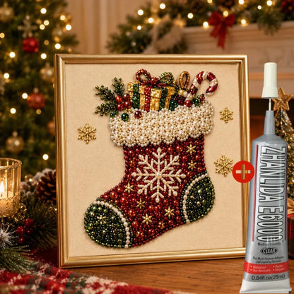 🧘Relaxing & Beginner-Friendly - 🎨💎DIY Christmas Pearl Art Kit