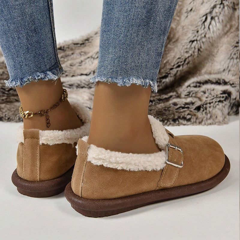 🔥Last Day 50% OFF – Women’s Comfort Orthopaedic Slip-On Winter Shoes with a cosy fleece lining and cushioned sole