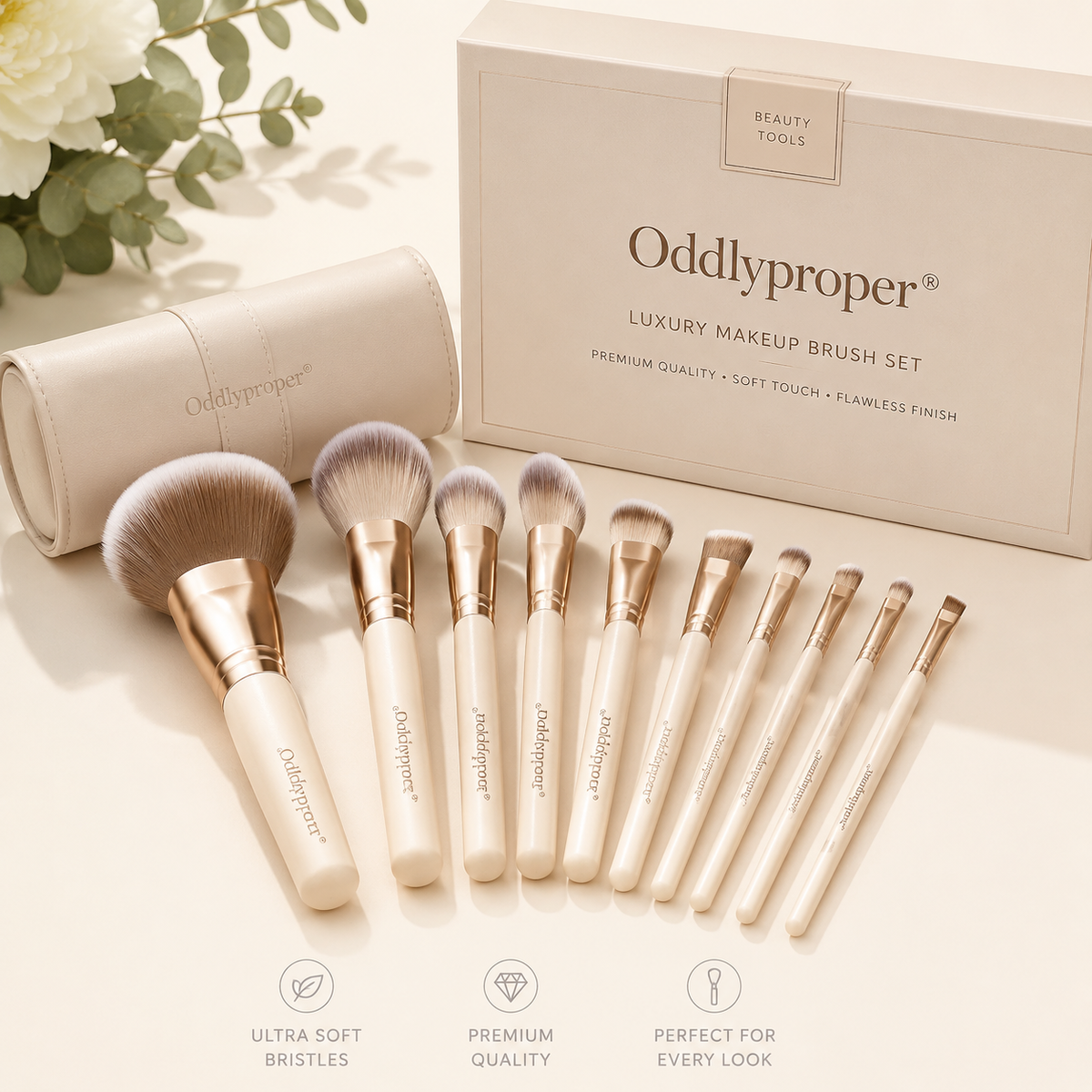 Oddlyproper® Luxury Makeup Brush Set