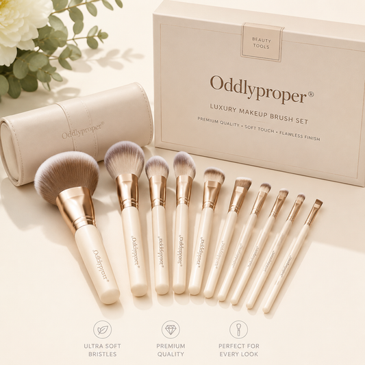 Oddlyproper® Luxury Makeup Brush Set