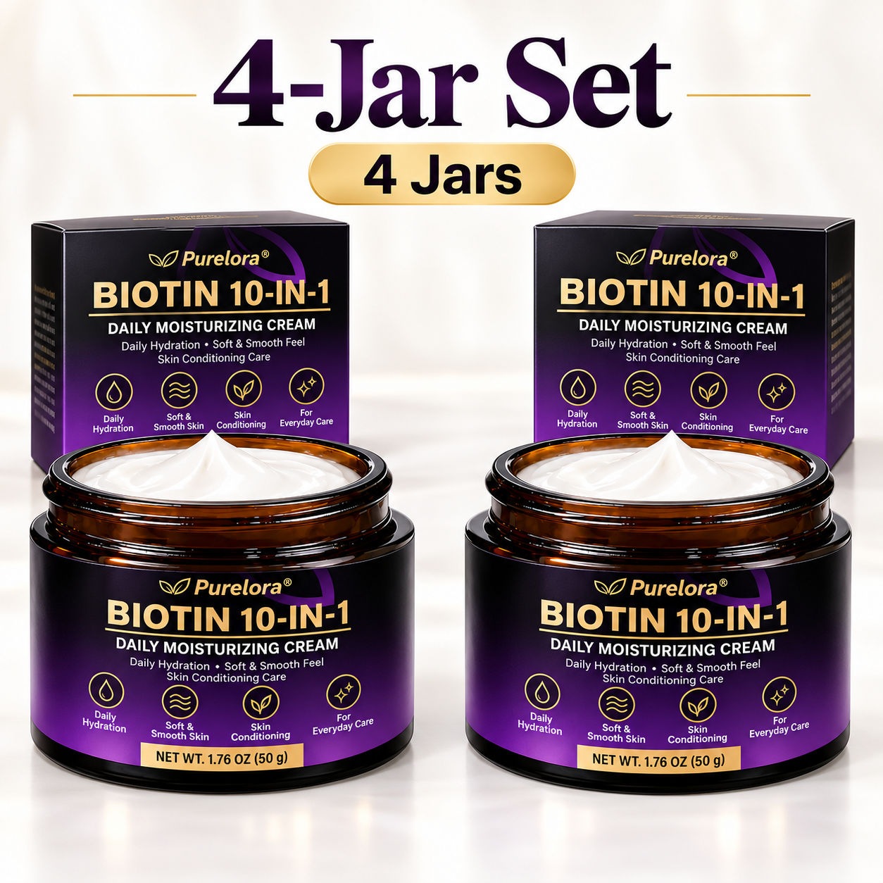 4 Jars – Daily Care Set
