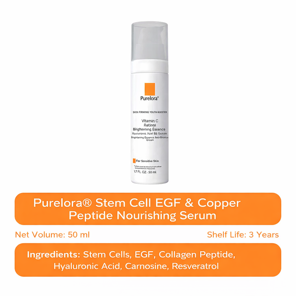 Purelora® EGF & Copper Peptide Revitalizing Essence Cream (Deeply activates skin renewal, helping visibly firm, smooth, and rejuvenate the skin)