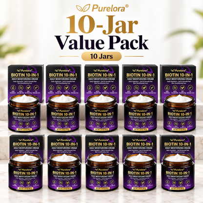 PURELORA® Biotin Daily Moisturizing Cream – 10-in-1 Formula for Everyday Skin Care