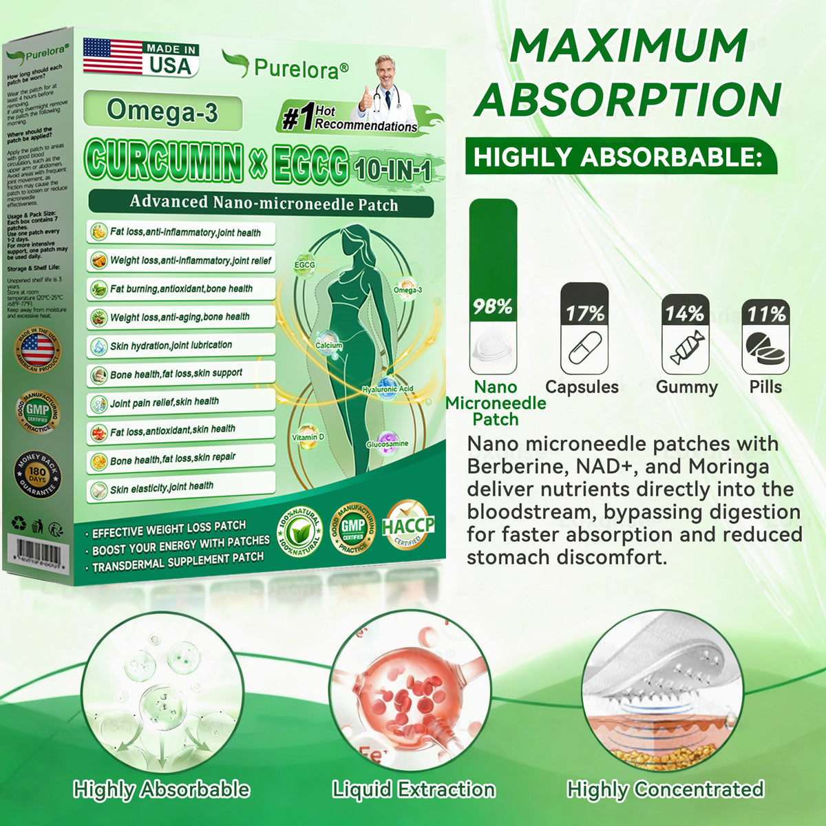 🔥 New Arrival | Purelora® Berberine Apple Cider Vinegar × EGCG 10-in-1 Nano Microneedle Patch Burn Stubborn Fat • Smooth Wrinkles • Support Joint Comfort (Just 1 Patch Daily — Many Users Notice Visible Changes in as Little as 7 Days)