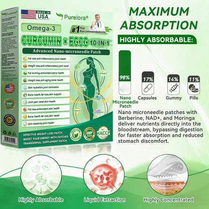 🔥 New Arrival | Purelora® Berberine Apple Cider Vinegar × EGCG 10-in-1 Nano Microneedle Patch Burn Stubborn Fat • Smooth Wrinkles • Support Joint Comfort (Just 1 Patch Daily — Many Users Notice Visible Changes in as Little as 7 Days)