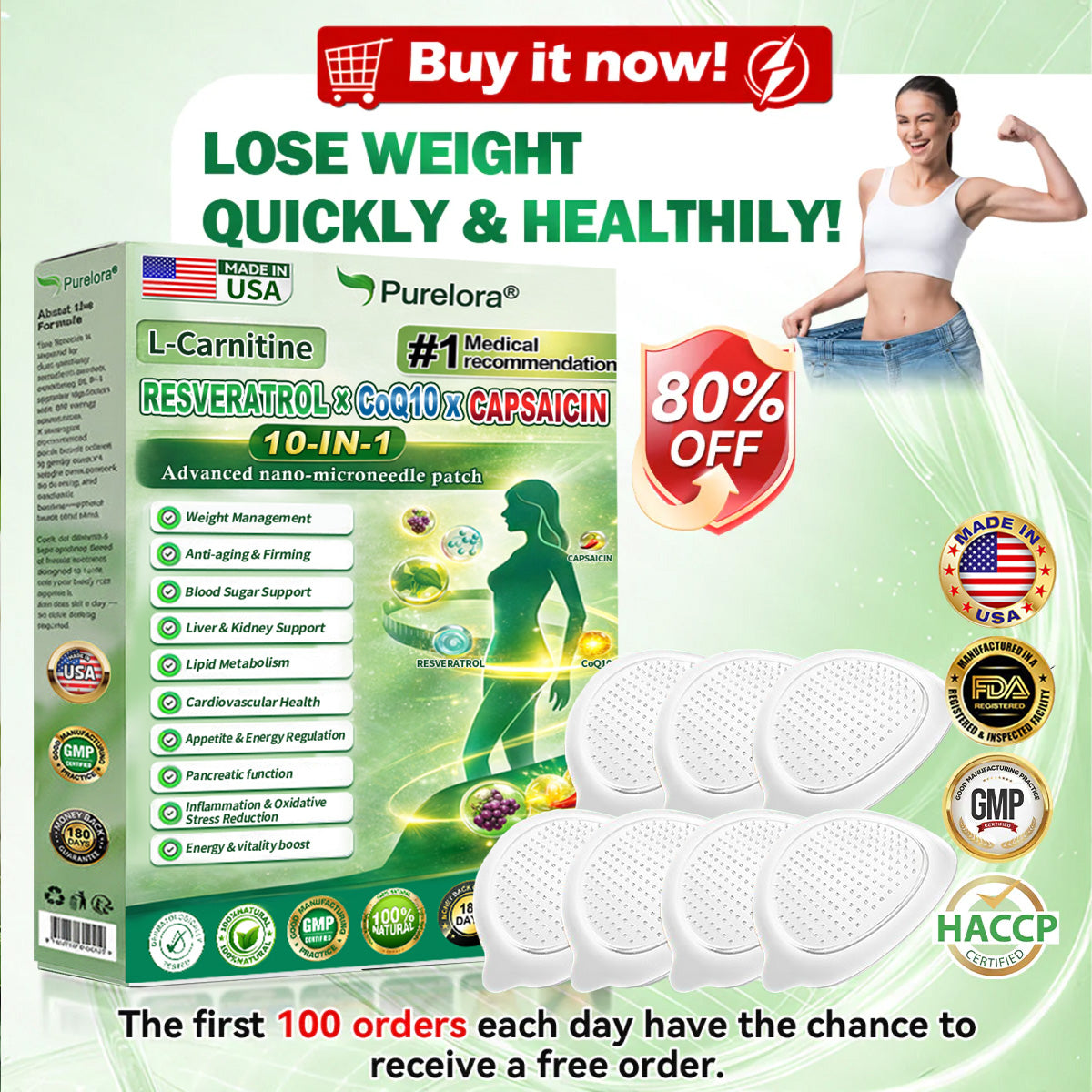 🔥New arrivals: 80% off🌟 | Purelora® Advanced Targeted Weight-Loss Cream (Fast-absorbing active ingredient cream – apply only once daily, visible changes in 7 days)