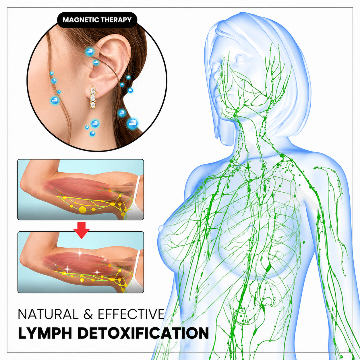 🔥 LAST DAY SALE-80% OFF 💎Czticle® Histone Magnetology Lymphvity Germanium Earrings