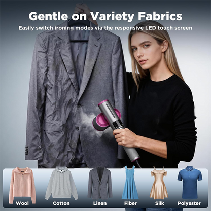 🔥 𝑳𝑨𝑺𝑻 𝑫𝑨𝒀 𝑺𝑨𝑳𝑬-50% 𝑶𝑭𝑭 🔥 1200W 2-in-1 Handheld Garment Steamer & Iron – Fast Heat-Up, Portable Travel Steamer