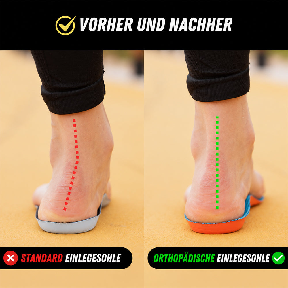 👣 Orthopädische Einlegesohlen mit Fußgewölbestütze – ganztägiger Komfort für müde, schmerzende Füße