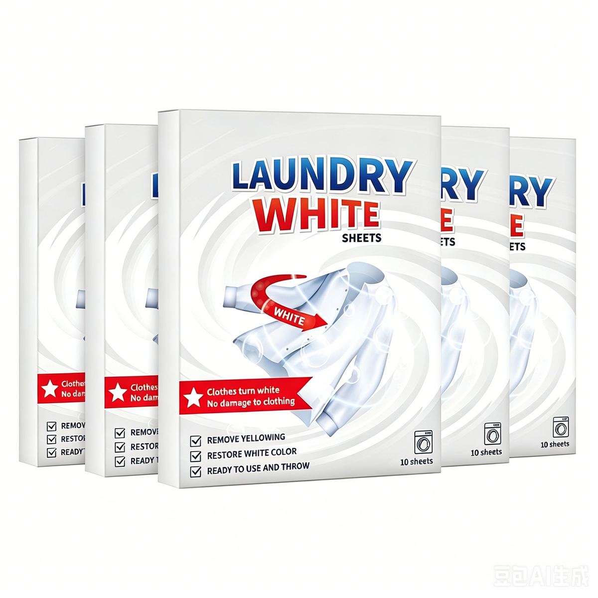 🤍Last Day 50% OFF--Deep Cleaning Laundry Whitening Sheets🌿