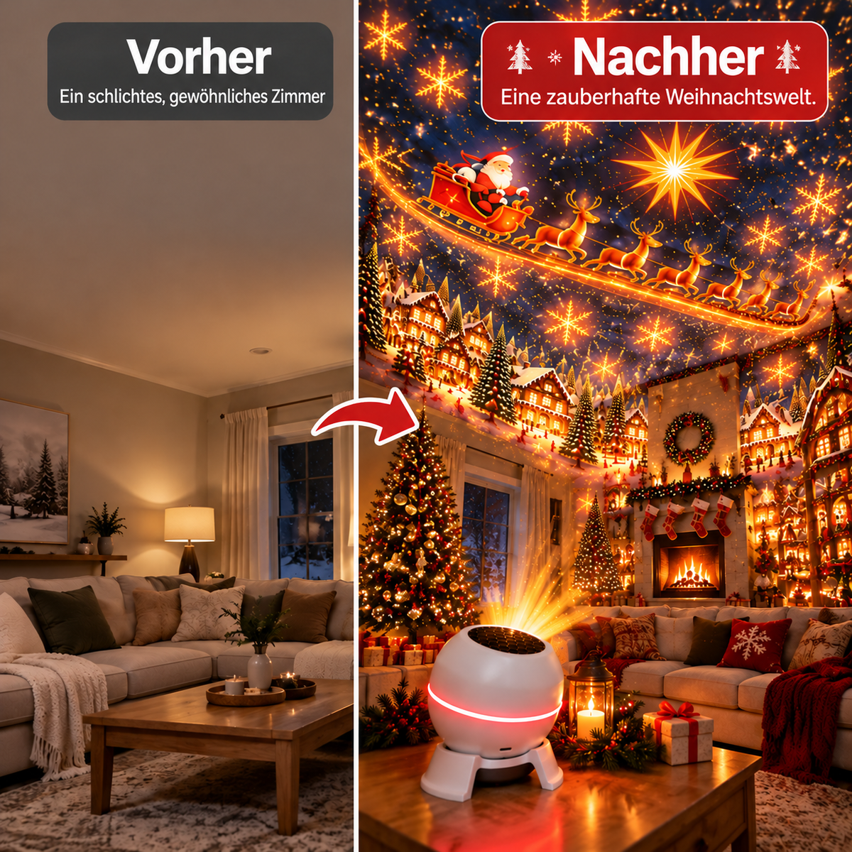 Offizieller Shop | 🎁🎁 SCNDR® intelligenter holografischer Projektor (HD Smart Dynamic 5D)