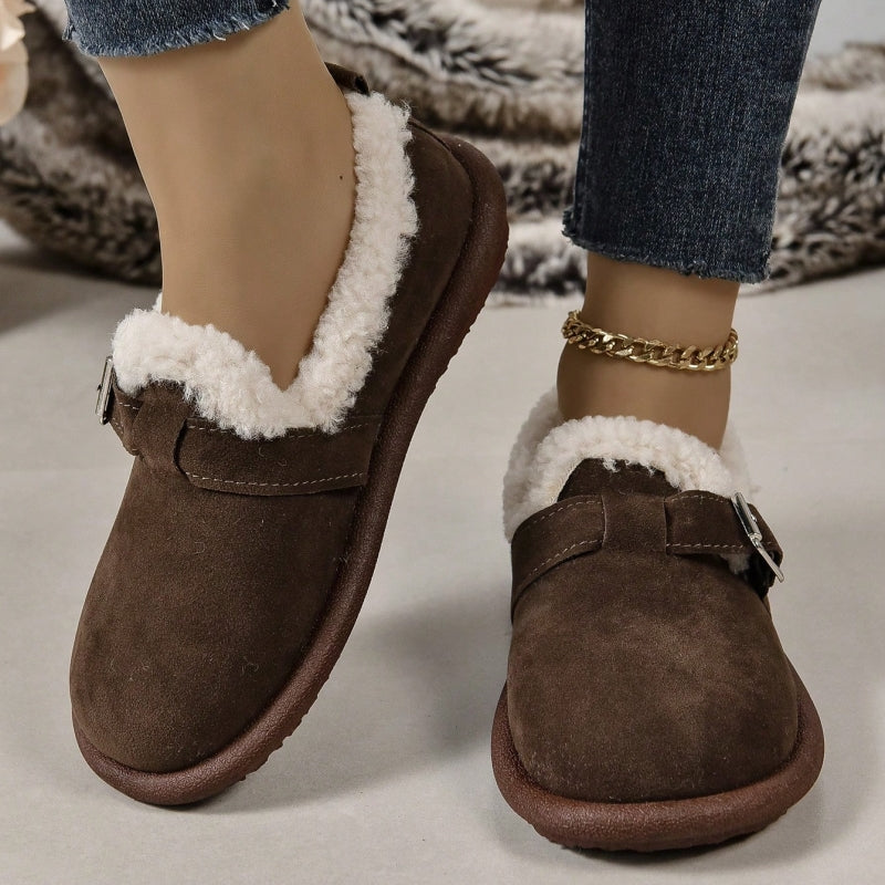 🔥Last Day 50% OFF – Women’s Comfort Orthopaedic Slip-On Winter Shoes with a cosy fleece lining and cushioned sole