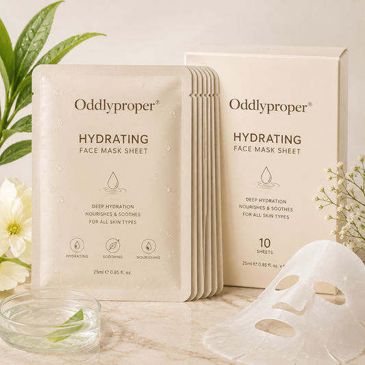 Oddlyproper® Hydrating Face Mask Sheet Set
