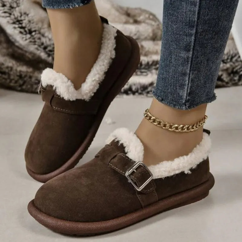 🔥Last Day 50% OFF – Women’s Comfort Orthopaedic Slip-On Winter Shoes with a cosy fleece lining and cushioned sole