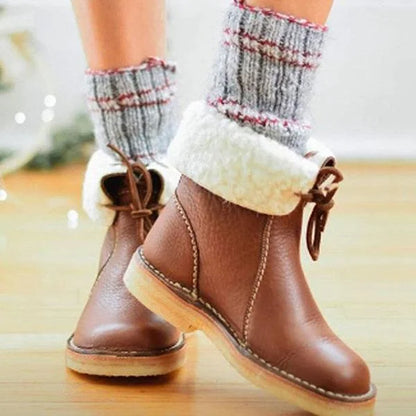🔥 LETZTER TAG: 75 % RABATT – Wasserdichte orthopädische Winterstiefel aus Leder mit Wollfutter