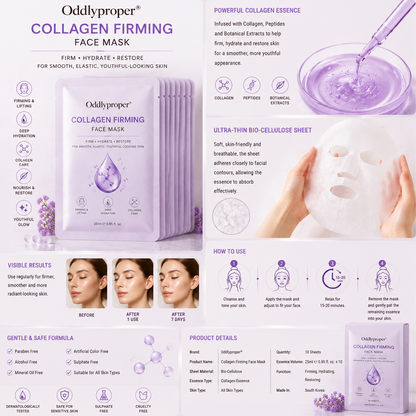 Oddlyproper® Collagen Firming Face Mask