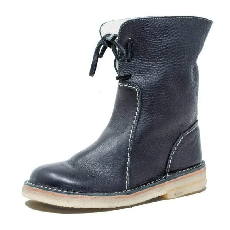 🔥 LETZTER TAG: 75 % RABATT – Wasserdichte orthopädische Winterstiefel aus Leder mit Wollfutter