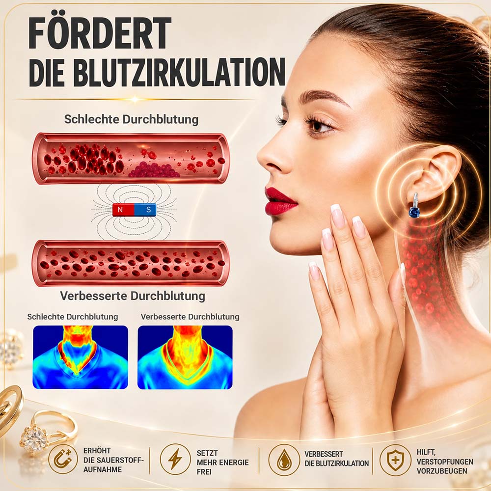 (SONDERVERKAUF – LETZTER TAG: -80 % 🔥) Germanium- und Magnesium-Ohrringe – Lymph-Vitalität und Magnettherapie