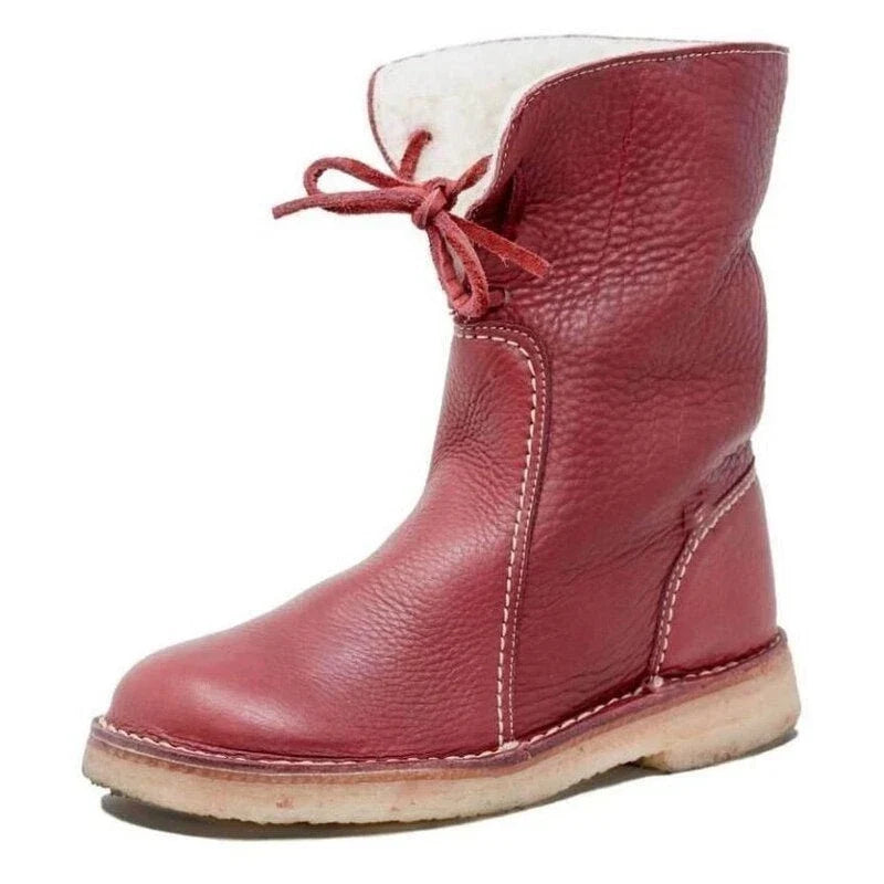 🔥 LETZTER TAG: 75 % RABATT – Wasserdichte orthopädische Winterstiefel aus Leder mit Wollfutter