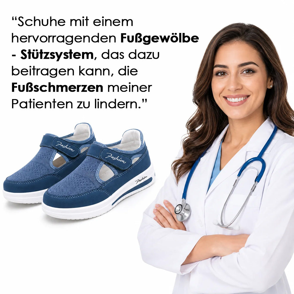 🔥 LETZTER TAG: 80 % RABATT – 👟💯 Damen-Komfortschuhe mit orthopädischer Unterstützung & verstellbarem Klettverschluss