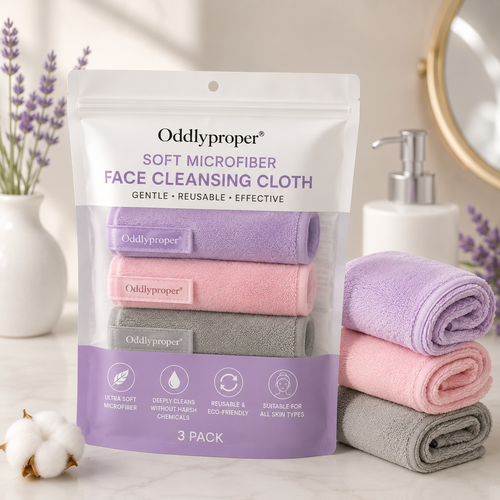 Oddlyproper® Soft Microfiber Face Cleansing Cloth