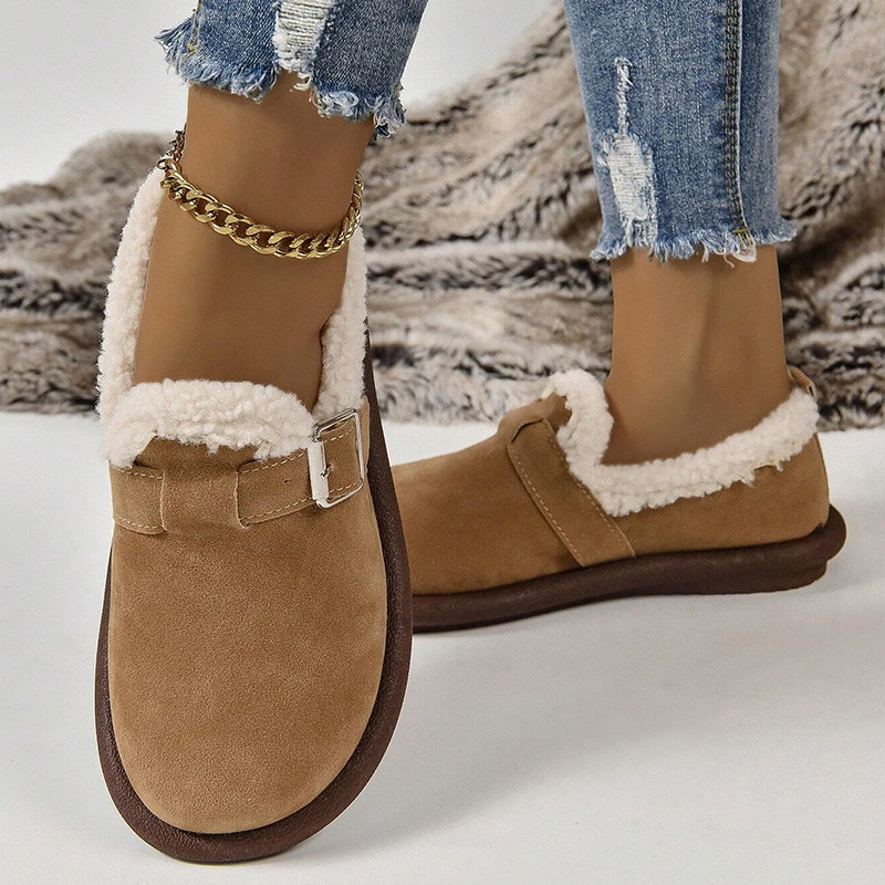 🔥Last Day 50% OFF – Women’s Comfort Orthopaedic Slip-On Winter Shoes with a cosy fleece lining and cushioned sole