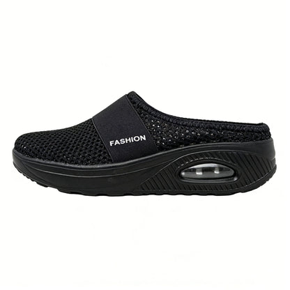 🏆 LAST DAY SALE-80% OFF 🔥 BQODQO® Diabetic Air-Cushion Slip-On Walking Shoes, Orthopedic Diabetic Slippers, with Arch-Support for Women