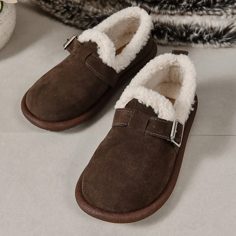 🔥Last Day 50% OFF – Women’s Comfort Orthopaedic Slip-On Winter Shoes with a cosy fleece lining and cushioned sole