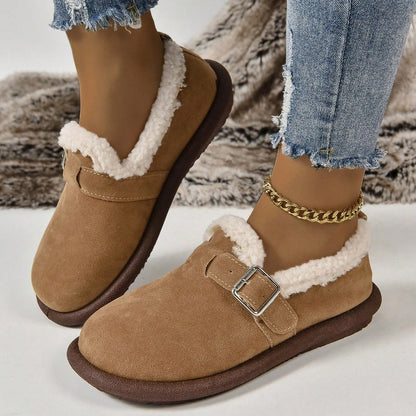 🔥Last Day 50% OFF – Women’s Comfort Orthopaedic Slip-On Winter Shoes with a cosy fleece lining and cushioned sole