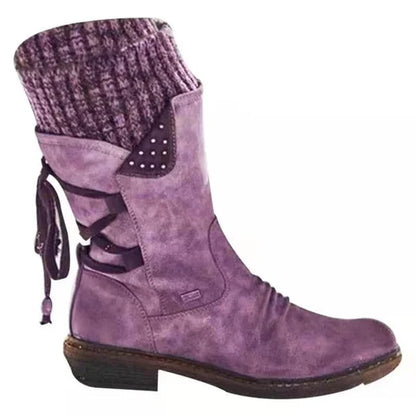 🔥 LETZTER TAG – 80 % RABATT 💯 Damen Winterstiefel mit orthopädischer Unterstützung, Schleifendetail & warmer Wollfütterung
