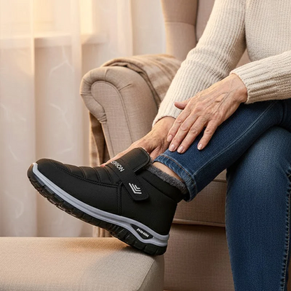 🔥 𝗟𝗘𝗧𝗭𝗧𝗘𝗥 𝗧𝗔𝗚: 𝟴𝟬 % 𝗥𝗔𝗕𝗔𝗧𝗧 – Damen Winter-Orthopädieschuhe – Warm, Weit geschnitten, Gepolsterte Sohle zur Schmerzlinderung