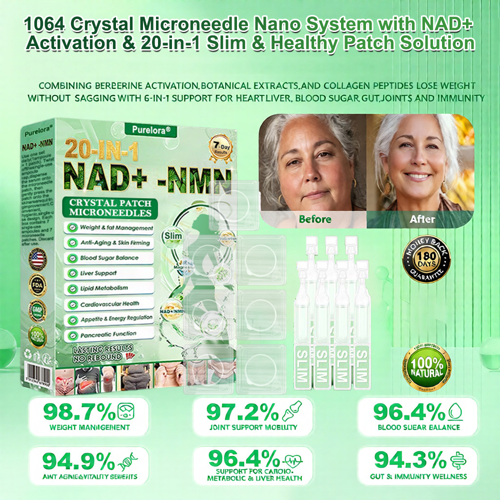 🔥New Arrival| Purelora® 1064 Crystal Microneedle Nano System with NAD⁺ Activation & 20-in-1 Slim & Healthy Pacth Solution